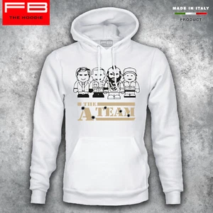 Felpa Hoodie A TEAM Film 80's Telefilm Pè Baracus Murdoc Hannibal Smith Sberla - Picture 1 of 4