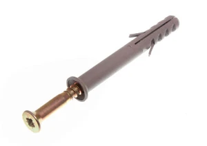 New 400 X Nylon Hammer In Frame Fixings Rawl Masonry Plugs &Amp; Screw M10 X 80m - Picture 1 of 1