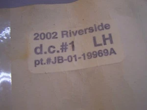 RIVERSIDE 2002 LH DECAL #JB-01-19969A - Picture 1 of 3