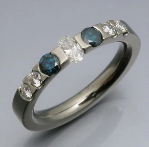 DISEÑO REIF - TOP 0,67 QUILATES. ANILLO DE TENSIÓN BRILLANTE - ÚNICO - ORFEBRE PROPIO - Imagen 1 de 7