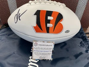 Chad Johnson Cincinnati Bengals Autographed Signed White Panel Football - Picture 1 of 2