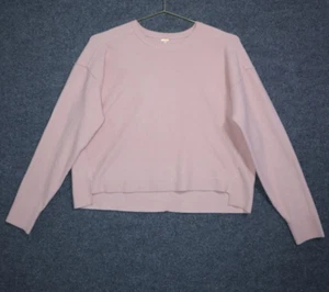 Free People Sweater Women XS Pink Cashmere Blend Waist Length Oversized Crew - Bild 1 von 5