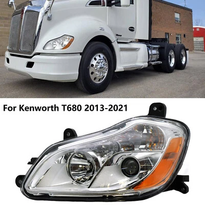 Conjunto de faros halógenos del lado izquierdo del conductor para Kenworth T680 2013-2021 Foto 1 de 4