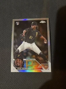 Jose Hernandez Refractor Rookie RC 2023 Topps Chrome Update Card #USC143 Pirates - Picture 1 of 2