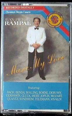 JEAN-PIERRE RAMPAL – MUSIC, MY LOVE CASSETTE  FACTORY SEALED - Image 1 of 2
