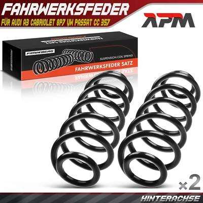 2x springs suspension spring rear for Golf 5 6 variant Audi A3 8P7 VW CC 357 358 - Image 1 of 4
