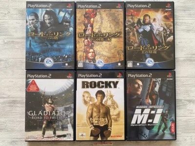 SONY PS2 The Lord of the Rings & Gladiator & Rocky & Mission Impossible set - Image 1 of 4