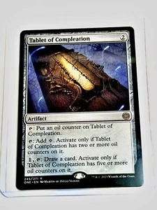 MTG Tablet of Compleation #245/271 MTG Phyrexia: All Will Be One Rare Near Mint - Picture 1 of 2