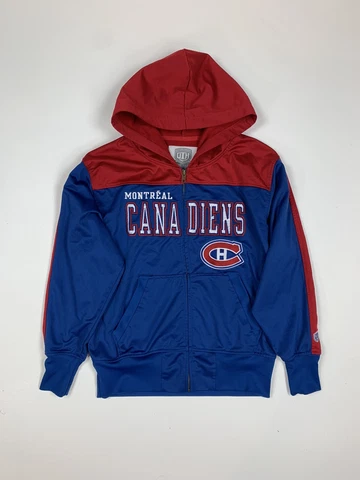 Old Time Hockey Montreal Canadiens Hoody Sz L Youth Retro NHL RARE Sweatshirt Cover