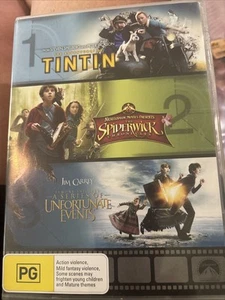 tintin the spiderwick chronicles a series of unfortunate events dvd region 4 pal - Picture 1 of 5