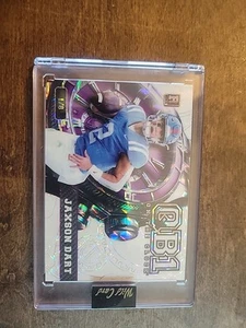 🔥 Jaxson Dart Rookie Card 2025 QB1 On The Clock 1/8 – Giants 🔥 Purple &white - Picture 1 of 2