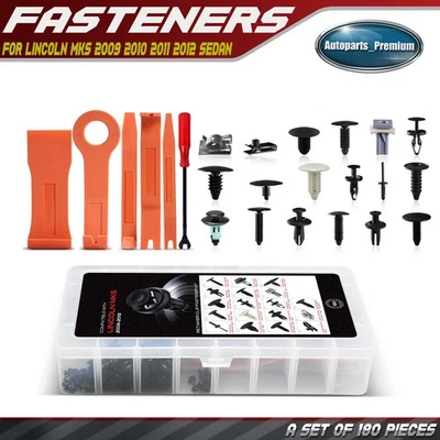 180x clips de retención sujetadores para Lincoln MKS 2009 2010 2011 2012 sedán 4 puertas Foto 1 de 4