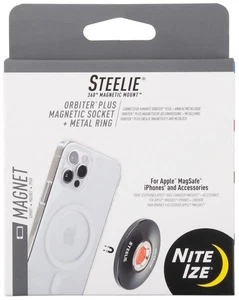 Nite Ize Steelie 360° Magnetic Mount Orbiter Plus Magnetic Socket + Metal Ring - Picture 1 of 5