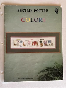 Vintage Beatrix Potter Colours Cross Stitch Pattern Booklet - Picture 1 of 3