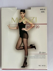 MANZI Rosy 20 Seidenstrumpfhose Pantyhose 20 DEN Control Top MIELE Größe M - Bild 1 von 3