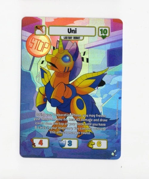 Foil - Neopets Battledome TCG 25th Anniversary Lab Ray Robot Uni - Image 1 of 1