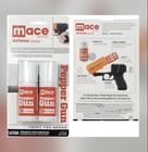 2 Mace POLICE PEPPER GUN Spray REFILL OC Cartridge Dual Pack Kit 4" INVISIBL DYE
