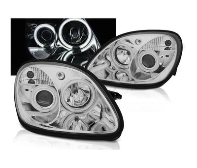 faros para MERCEDES R170 SLK 1996 1997 1998-2004 ojos de ángel CCFL cromo LHD Foto 1 de 3
