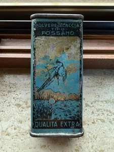 Lattina polvere da sparo scatola caccia vintage collezione - Foto 1 di 4
