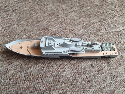 Barco acorazado Corvette Dinky 671 MK1 de colección casco todo gris Foto 1 de 4