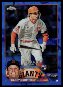 CASEY SCHMITT 2023 TOPPS CHROME UPDATE EDIZIONE ZAFFIRO RC SAN FRANCISCO GIANTS - Foto 1 di 2