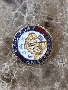 Vintage AFC Ajax Football Club Amsterdam holandés vintage fútbol pin insignia equipo - Imagen 1 de 5