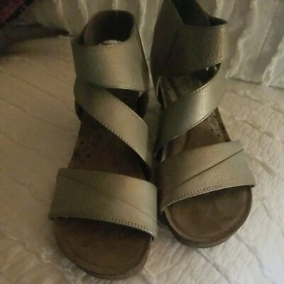 Salto Rockport Feminino Shona Cinza Metálico Tira no Tornozelo Tamanho EUA 8.5 EU 39.5 - Imagem 1 de 4