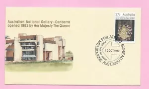 AUSTRALIEN - FDC 1982 - NATIONALGALERIE Canberra - FDI - MELBOURNE Philatelic - Bild 1 von 2