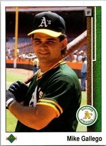Oakland Athletics Mike Gallego 1990 Baseball Card Number 583 Upper Deck - Picture 1 of 2