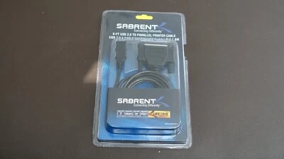 Sabrent USB 2.0 to Parallel Printer Cable (IEEE 1284) - 6 ft. - New in packaging - Image 1 of 2