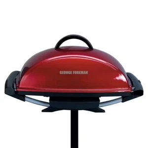 Indoor Outdoor Grill Nonstick Coating Large Red Residential Aluminum Housing - Picture 1 of 12