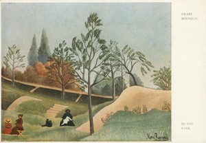 In the Park by Henri Rousseau (Medici Society postcard no. PC1379)