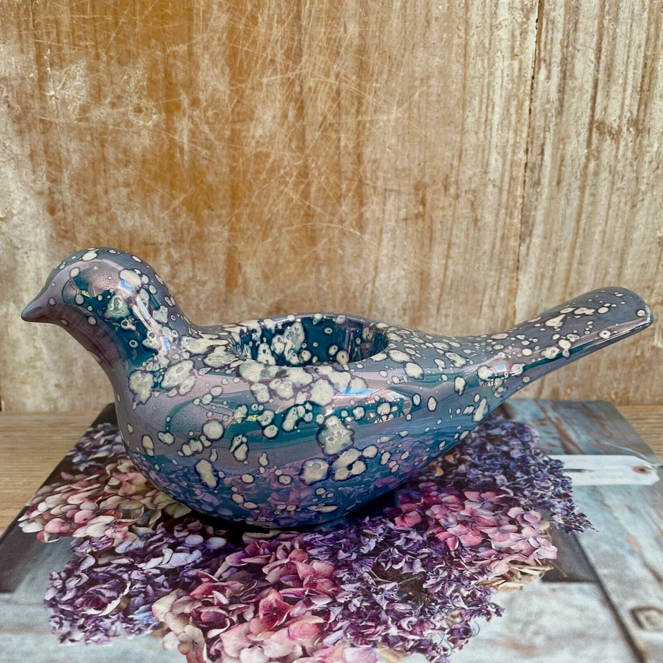 Emma Bridgewater Blue Lustre Dove Bird Candle  Tealight Holder 1st & NEW gift - Image 1 of 4