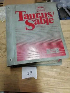 FABRICANTE DE EQUIPOS ORIGINALES FORD TAURUS 1987 CONCESIONARIO FORD TAURUS SABLE SHOSHOP REPARACIÓN MANUAL CARPETA GRANDE - Imagen 1 de 4