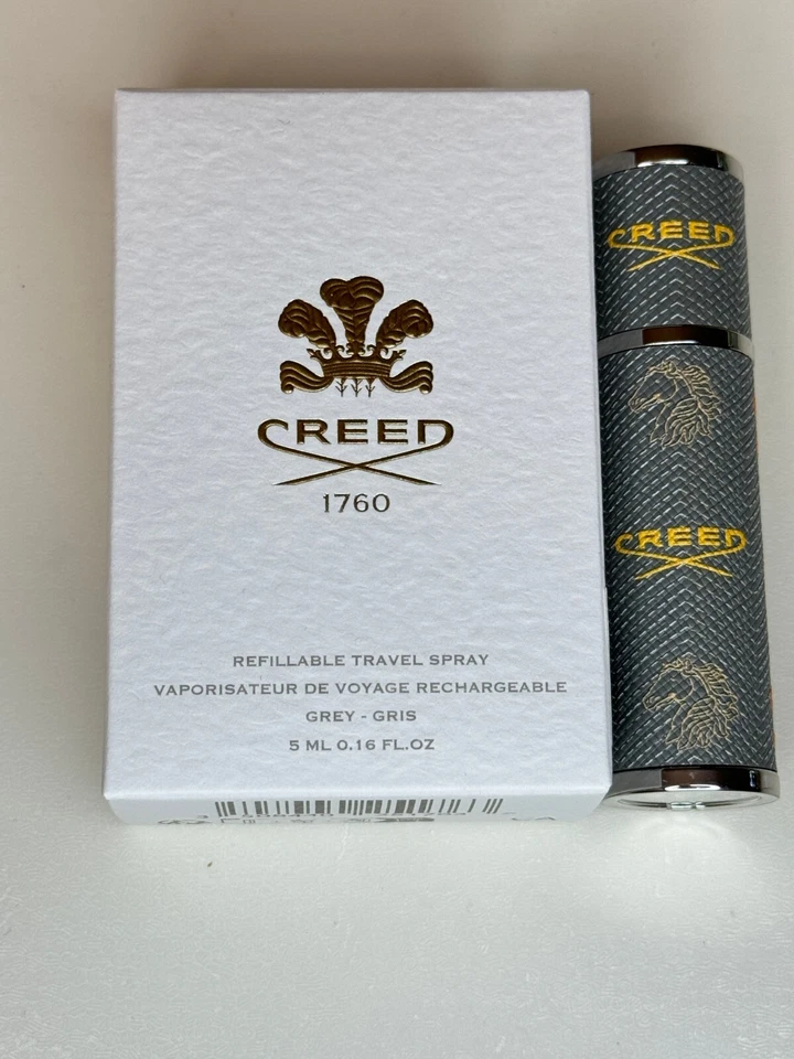 Creed Leather Travel Atomizador Gris Tapa Magnética 5ml/0.16 OZ NUEVO EN CAJA Foto 1 de 1