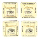 4 x GULDENBERG (BELGIUM) BEER MATS - NEW