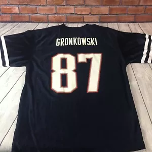 Maglia NFL Team Apparel New England Patriots #87 Gronkowski Youth Large usata - Foto 1 di 1