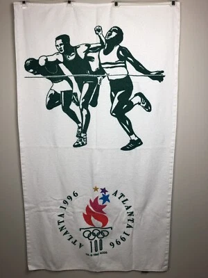 "Toalla de playa conmemorativa vintage de los Juegos Olímpicos de Atlanta 1996 31"" X 54""" Foto 1 de 4