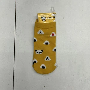 Twin Co. Yellow Sushi & Panda Ankle Socks Girls Size 18-21cm NEW - Picture 1 of 3