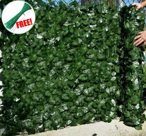 3M-18M Artificial Ivy Leaf Hedge Roll Privacy Fence Screen Wall Landscape Screen - Picture 1 of 14