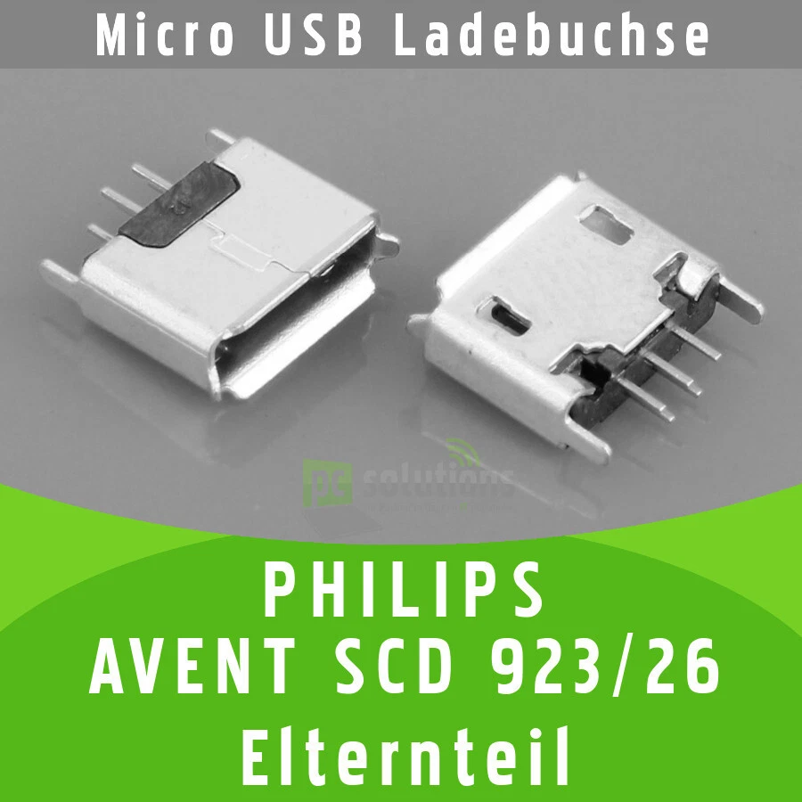 ✅ PHILIPS AVENT SCD 923/26 GENITORE Micro USB Presa di Ricarica Femmina Port Connector - Immagine 1 di 1