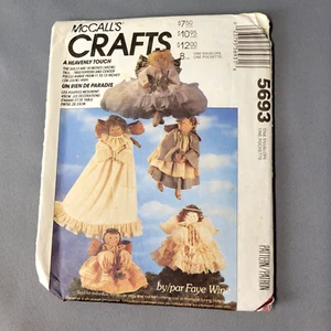 McCalls Craft Sewing Pattern #5693 Angel Dolls Tree Top Centerpieces 1991 UNCUT - Picture 1 of 4