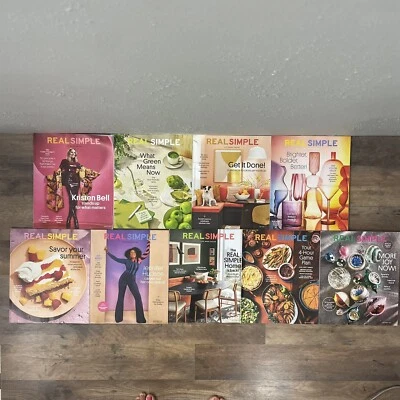 Real Simple Magazine Lot of 9 Various 2023 Lifestyle Entertain Food Organizing - Image 1 of 4