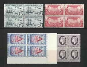 1967 Ross Dependency Antarctic SG 1/4 MUH Set in Block 4 - Picture 1 of 2