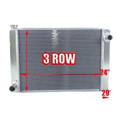  ALUMINUM RACING UNIVERSAL RACE RADIATOR FORD ENGINE 29" X 20" 3 ROW - Image 1 of 4