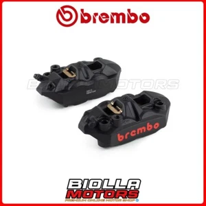 220988500 BREMBO RADIAL BRAKE CALIPERS KIT M4 100 MM BLACK MV AGUSTA F3 AUG 800 201 - Picture 1 of 5