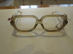 Vintage 1980s Kestrel Flex Safe Safety Glasses Lt Brown Frame Spectacles EX SHOP - Picture 1 of 7