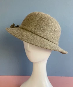 Sombrero de fieltro de lana Connor de colección, talla única, gris, sombrero de boliche, hecho en Inglaterra - Imagen 1 de 8