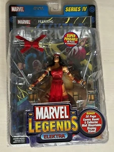 Marvel Legends 6” Elektra Action Figure 2003 With Comic - Picture 1 of 2