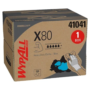 Wypall Powerclean X80 Cloths Heavy Duty Wipes (41041), Brag Box, Extended Use To - Picture 1 of 11